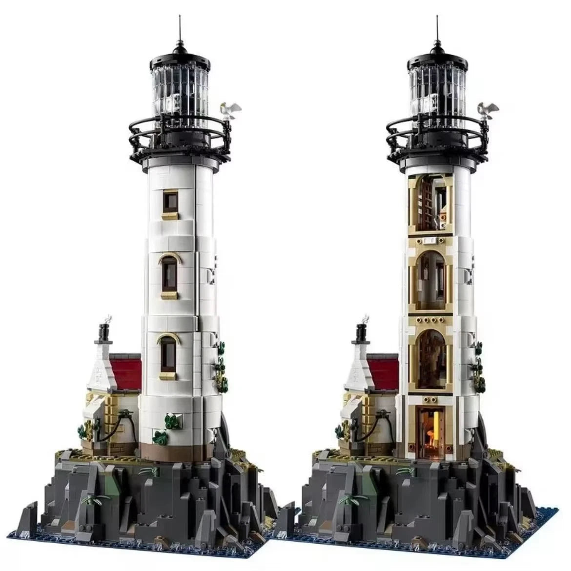 21335 MOC Motorised Lighthouse with 2 Mini Figures Building Blocks Ideas 2065pcs