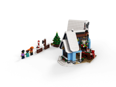 10293 MOC Santa’s Visit with 4 Mini Figures Building Blocks Icons 1445pcs Boxed Edition